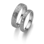 Trauringe für Heirat Eheringe Schmuck Tantal eingerieben Groove und Diamanten